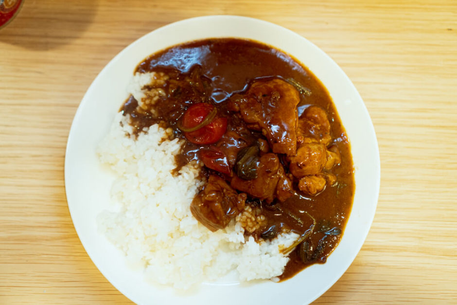 バーモントカレーでスパイスカレー