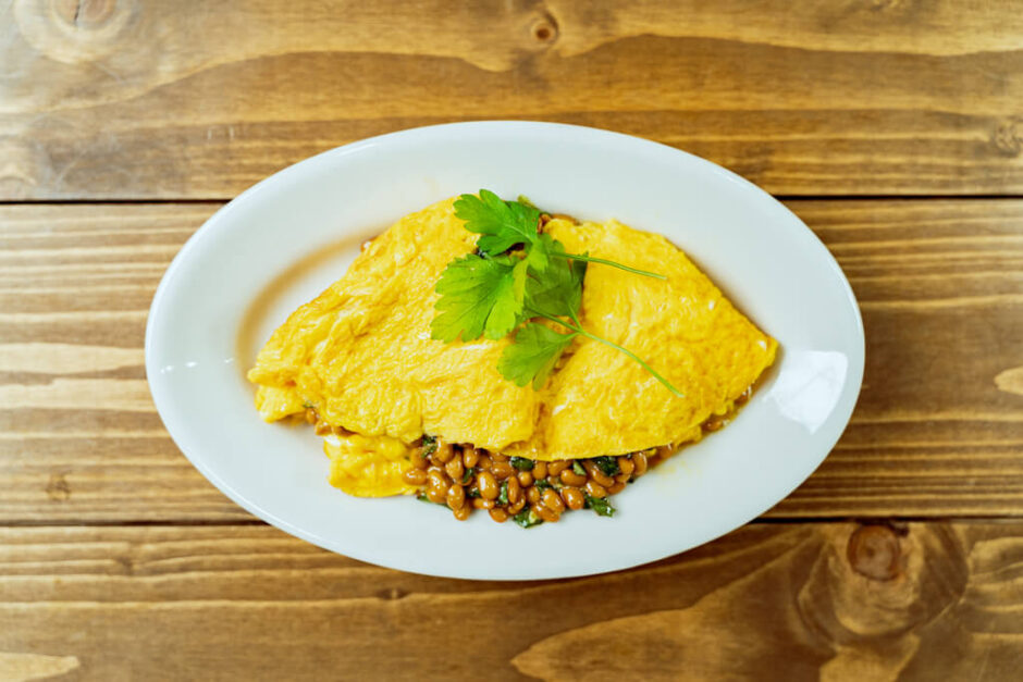 「エスニック納豆オムレツ」の作り方