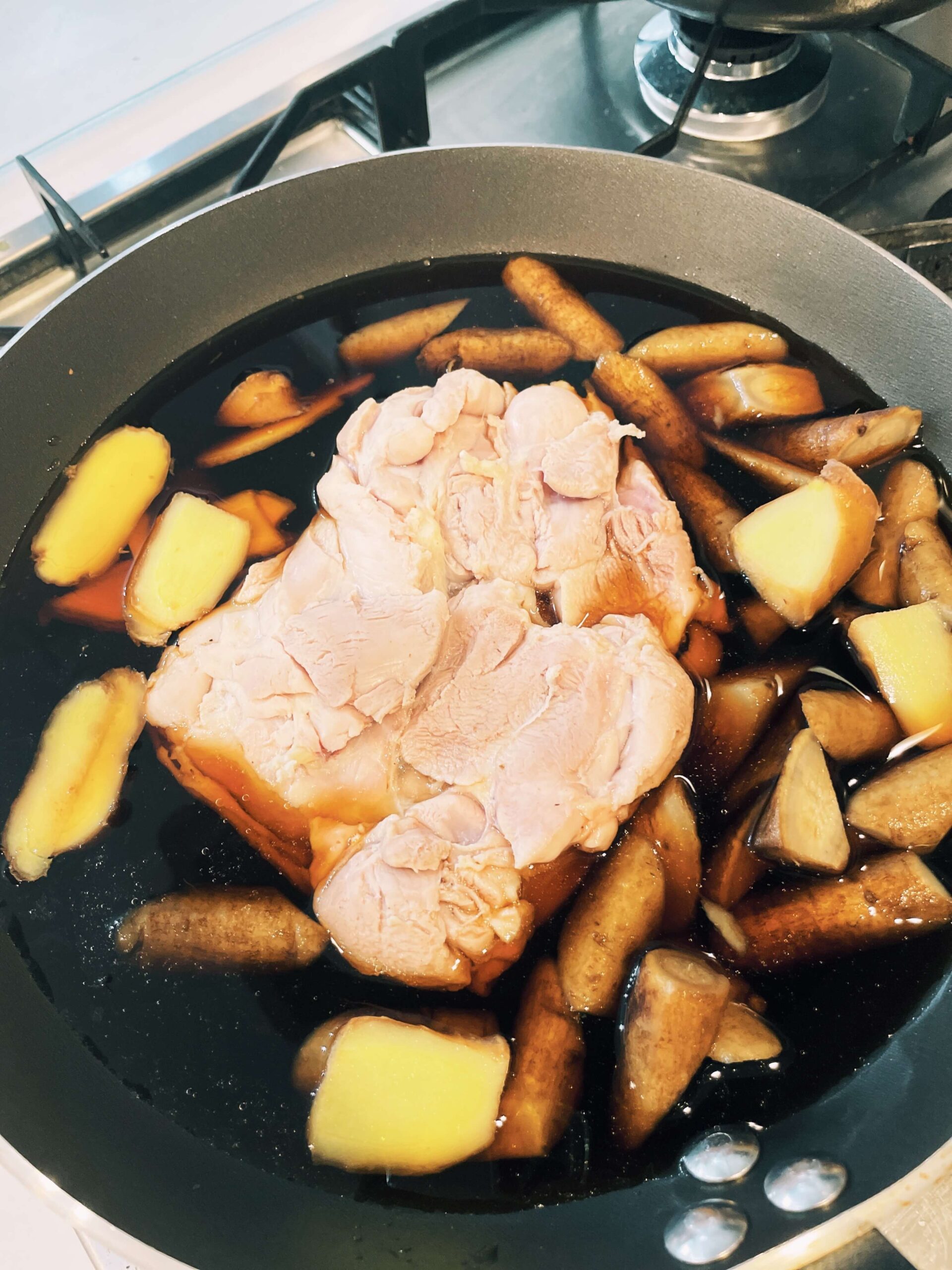 「鶏ももの煮つけ」の作り方